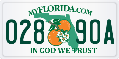 FL license plate 0289OA