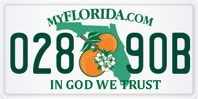 FL license plate 0289OB