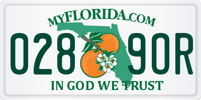 FL license plate 0289OR