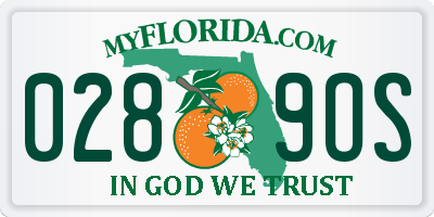FL license plate 0289OS