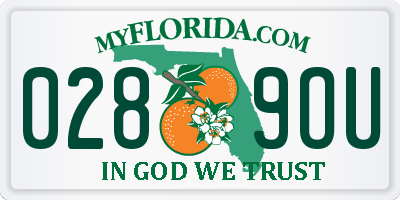 FL license plate 0289OU