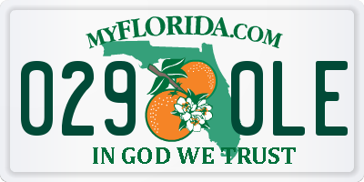 FL license plate 0290LE