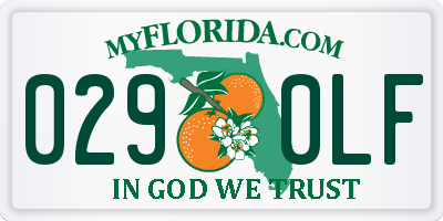 FL license plate 0290LF