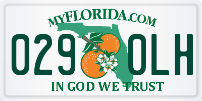 FL license plate 0290LH