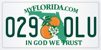 FL license plate 0290LU
