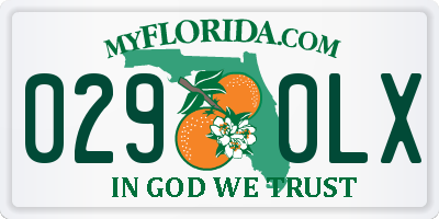 FL license plate 0290LX