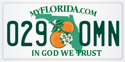 FL license plate 0290MN