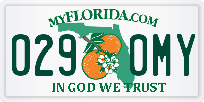 FL license plate 0290MY