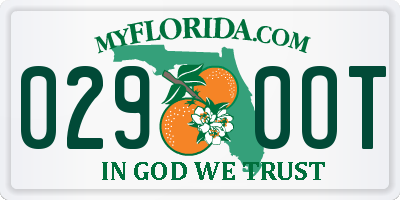 FL license plate 0290OT
