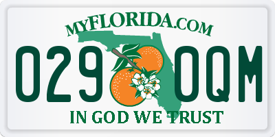 FL license plate 0290QM