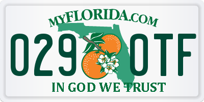 FL license plate 0290TF