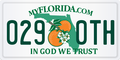 FL license plate 0290TH