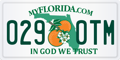 FL license plate 0290TM
