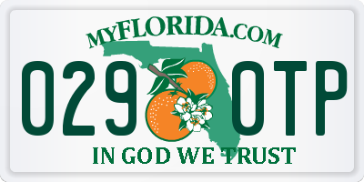 FL license plate 0290TP