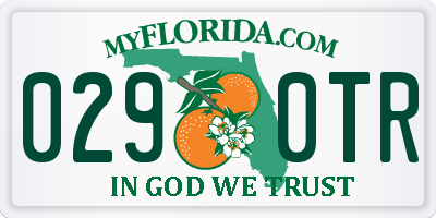 FL license plate 0290TR