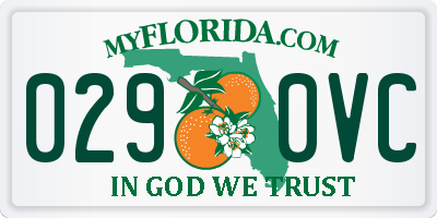 FL license plate 0290VC