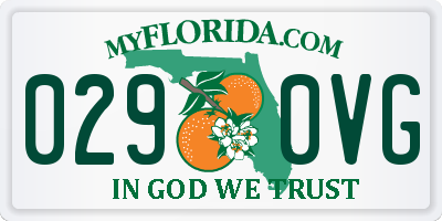 FL license plate 0290VG