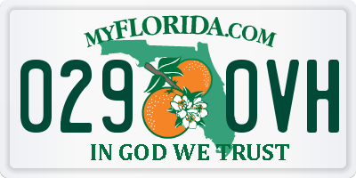 FL license plate 0290VH