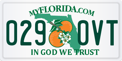 FL license plate 0290VT