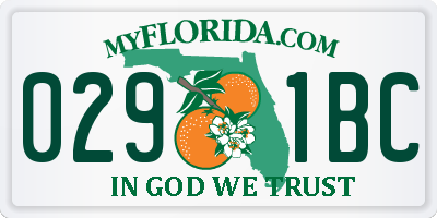 FL license plate 0291BC