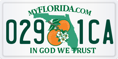 FL license plate 0291CA