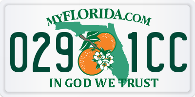 FL license plate 0291CC