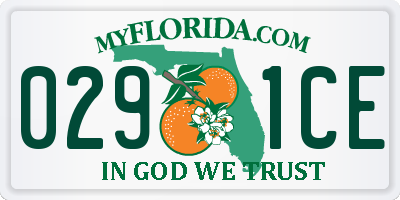 FL license plate 0291CE