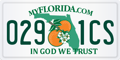 FL license plate 0291CS