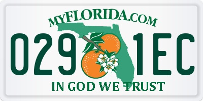FL license plate 0291EC