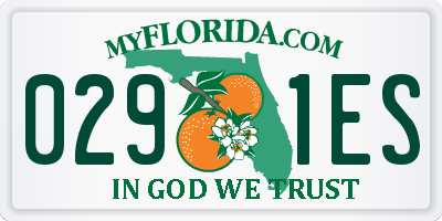 FL license plate 0291ES