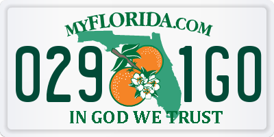 FL license plate 0291GO