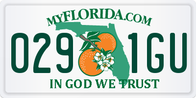 FL license plate 0291GU