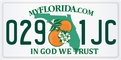 FL license plate 0291JC