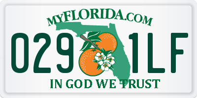 FL license plate 0291LF