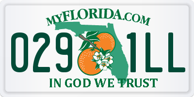 FL license plate 0291LL