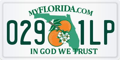 FL license plate 0291LP