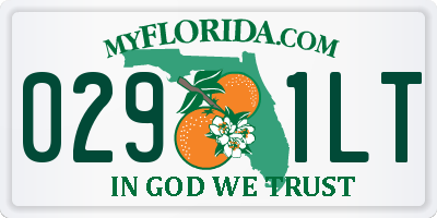 FL license plate 0291LT