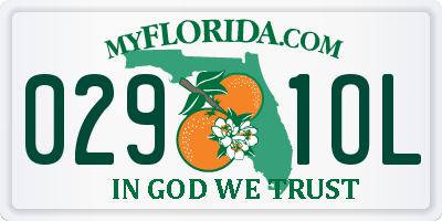 FL license plate 0291OL