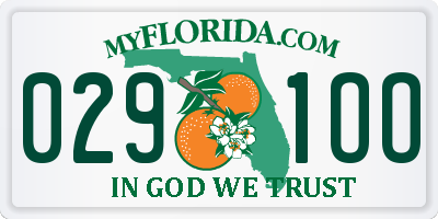 FL license plate 0291OO
