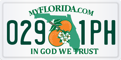 FL license plate 0291PH