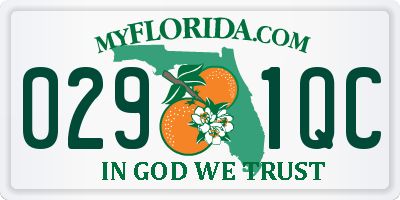 FL license plate 0291QC