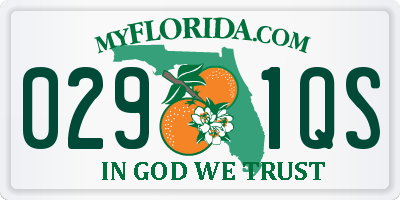 FL license plate 0291QS