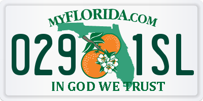 FL license plate 0291SL