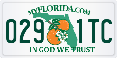 FL license plate 0291TC