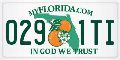 FL license plate 0291TI