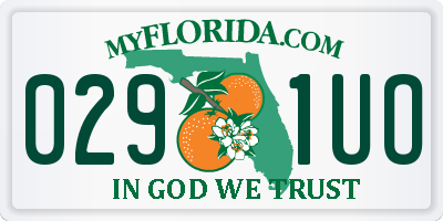 FL license plate 0291UO