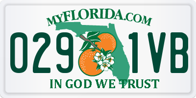 FL license plate 0291VB