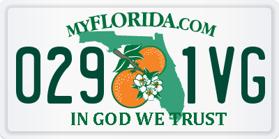 FL license plate 0291VG