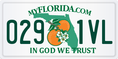 FL license plate 0291VL