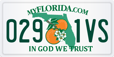 FL license plate 0291VS